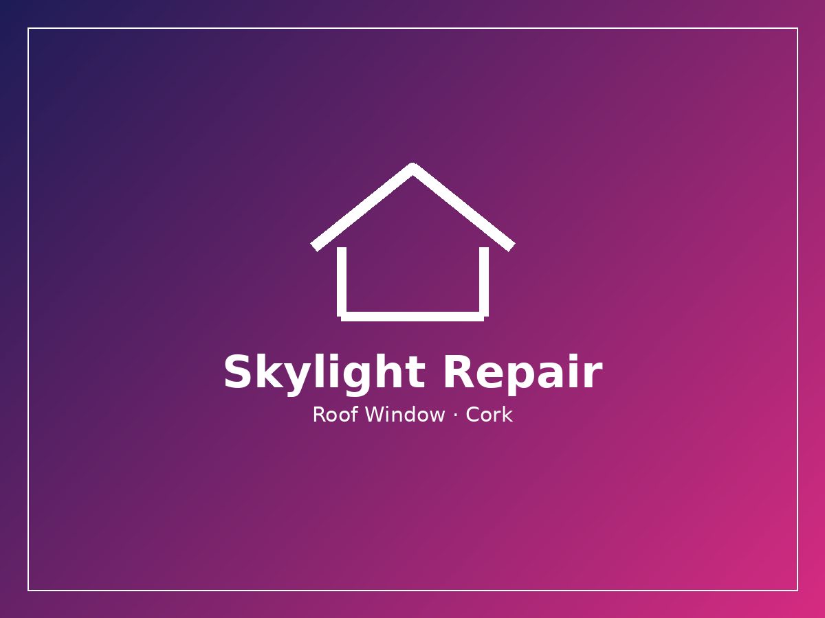 Roof window flashing being sealed during a skylight repair in Cork