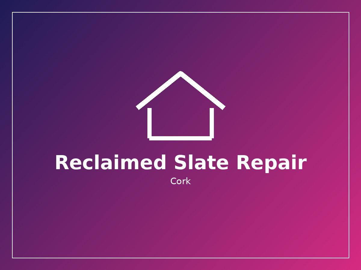 Reclaimed natural slate roof repair on a period home in Cork